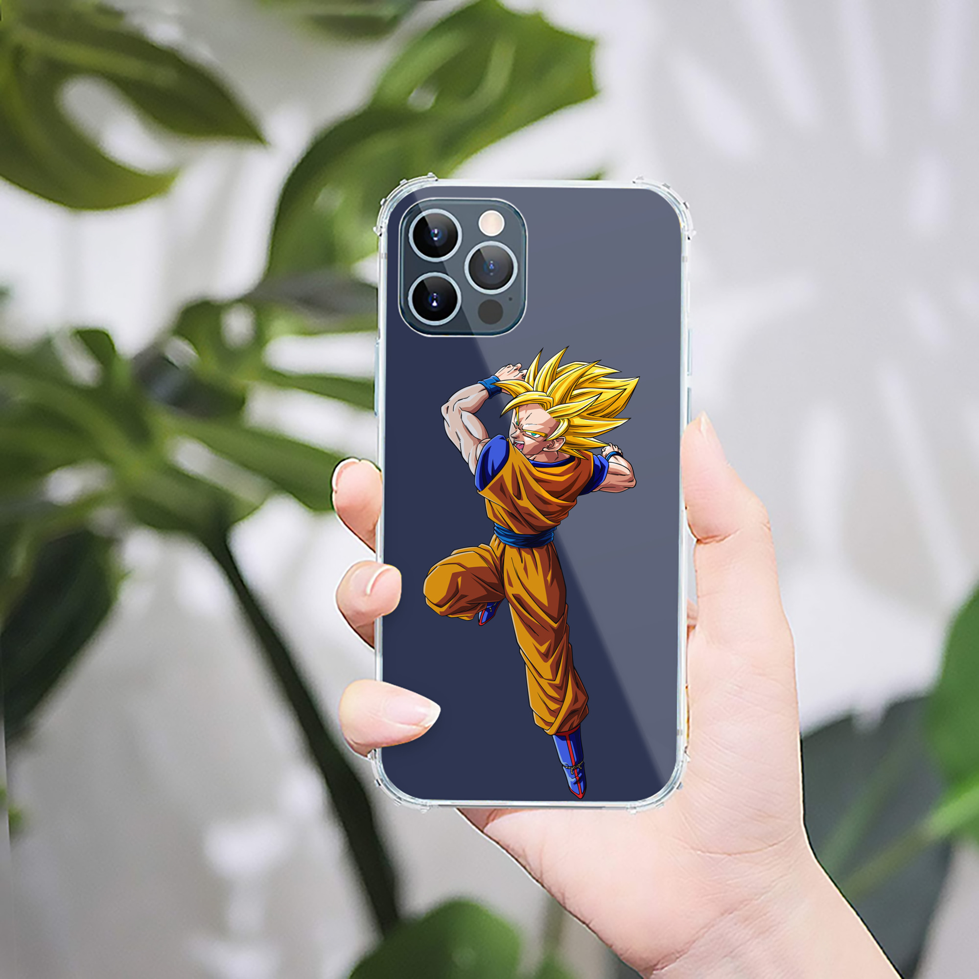 （画像用） ドラゴンボール 孫悟空（そん ごくう）Son Goku カカロット DRAGON BALL Kakarotto 【iPhone 12シリーズ対応】透明スマホケース（クリアソフトケース）